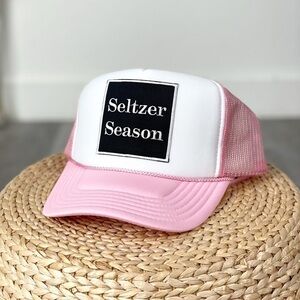 Seltzer Season Two Tone Pink Trucker Hat‎